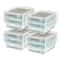 IRIS® 50qt. Clear Wing Lid Storage Boxes, 4ct.